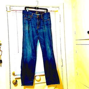 Seven 7 For All Mankind A pocket denim 
 jeans size 32 x 32 worn in look Vintage